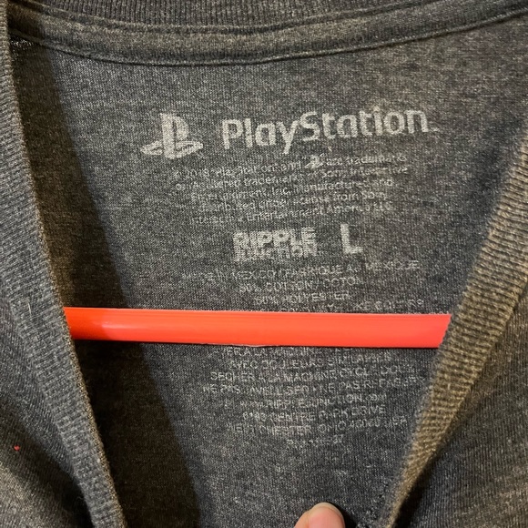 Mens PlayStation t shirt dark gray heather size Large - Picture 2 of 3
